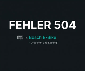 Bosch E-Bike Fehler 504 – Ursachen und Lösung, Titelbild von E-Scooter Unlock